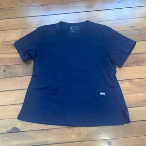 Figs navy blue scrub top